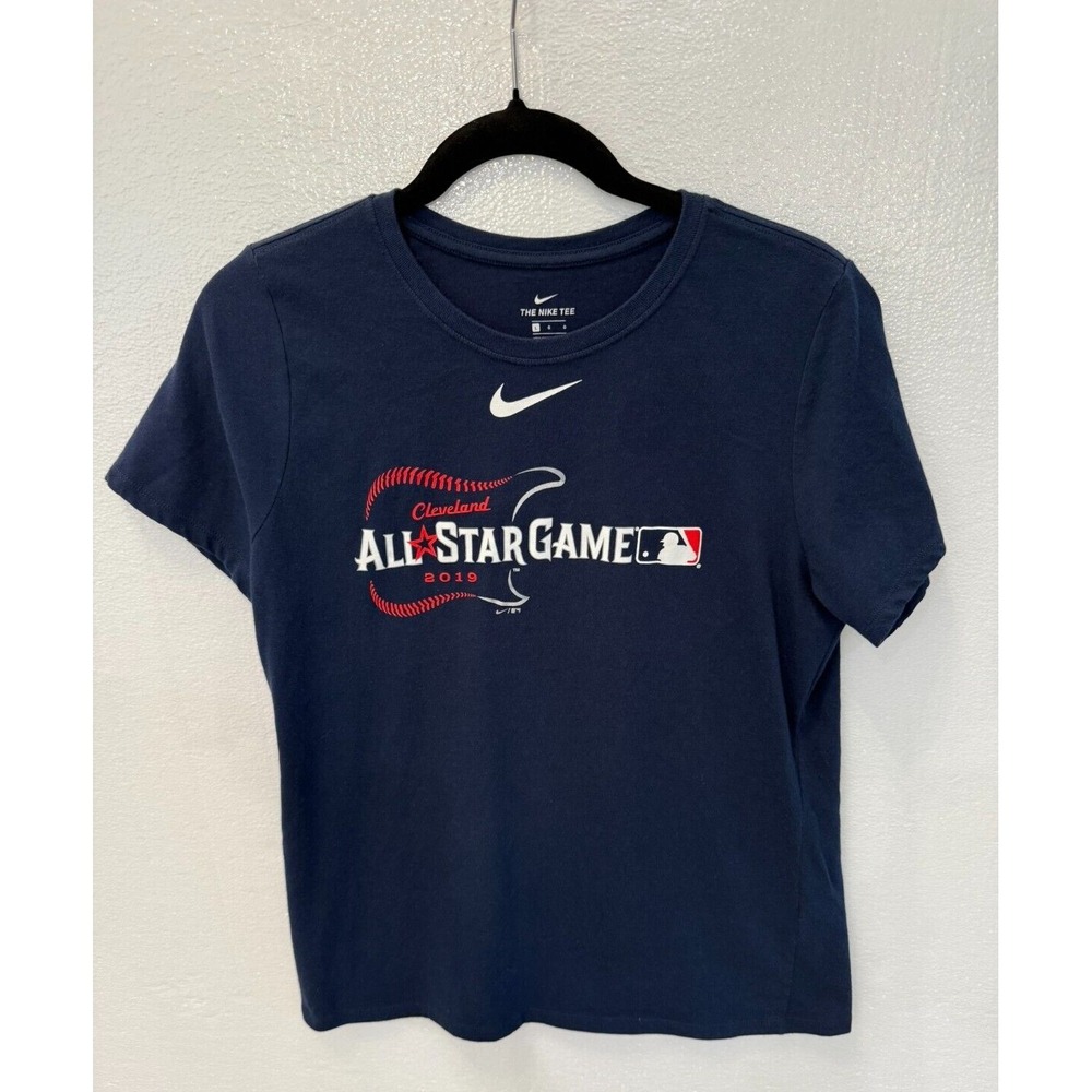 Nike Dri Fit Women's Large MLB‎ 2019 Cleveland Allstar Game Guitar Logo T Shirt